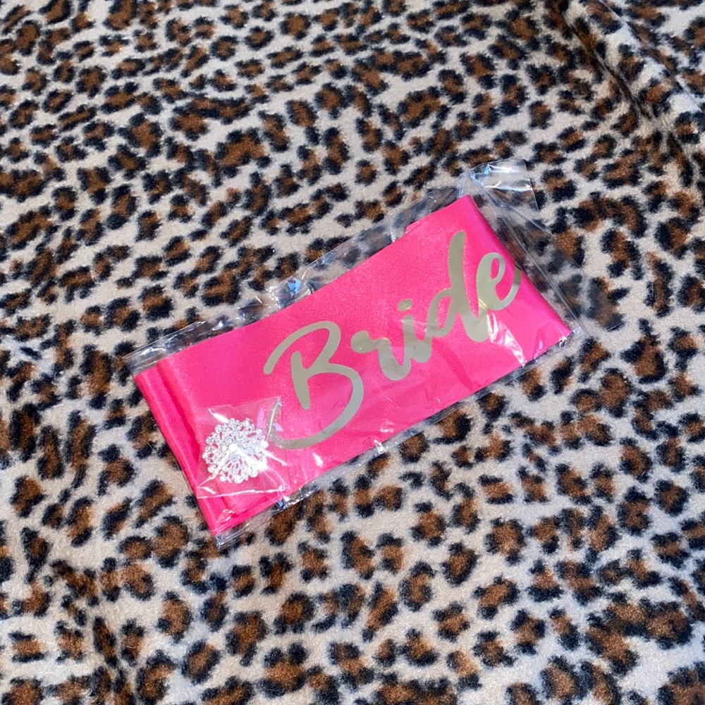 Bride to be party sash